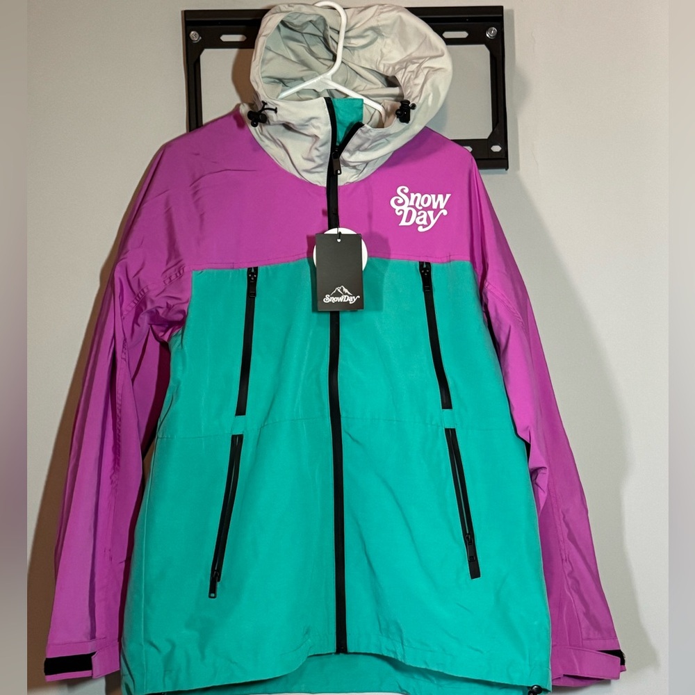 Snow Day Purple and Teal Jacket